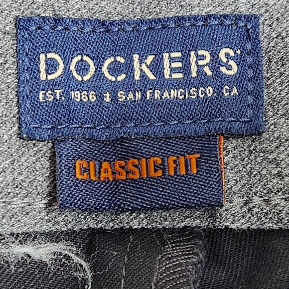 Dockers Pants Mens 36x29 Black Workday Khaki Classic Fit Smart 360 Flex Chino - Picture 12 of 16